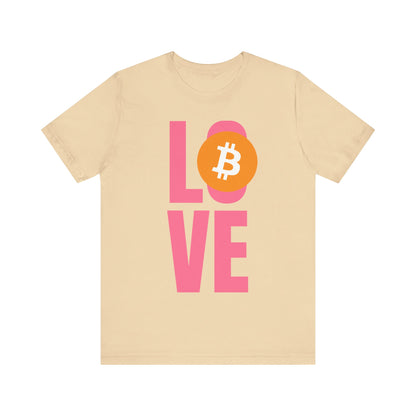 Love Bitcoin Unisex Short Sleeve Tee
