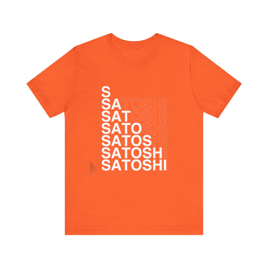 Unisex 'Satoshi Bottom-Line' Short Sleeve Tee