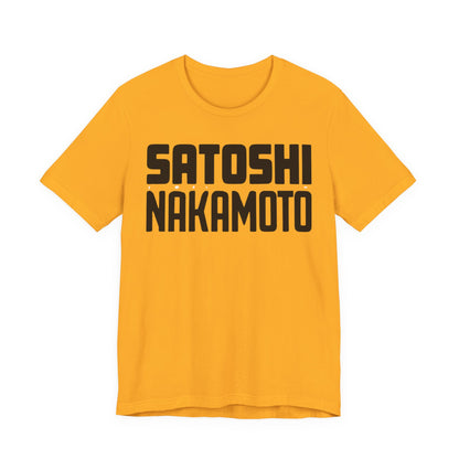 Satoshi Nakamoto Unisex Short Sleeve Tee