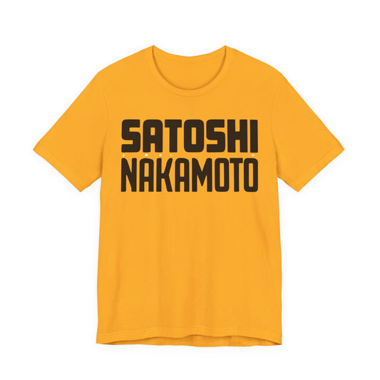 Satoshi Nakamoto Unisex Short Sleeve Tee