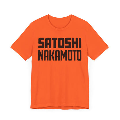 Satoshi Nakamoto Unisex Short Sleeve Tee