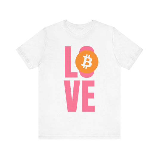 Love Bitcoin Unisex Short Sleeve Tee