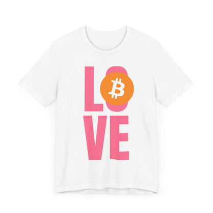 Love Bitcoin Unisex Short Sleeve Tee